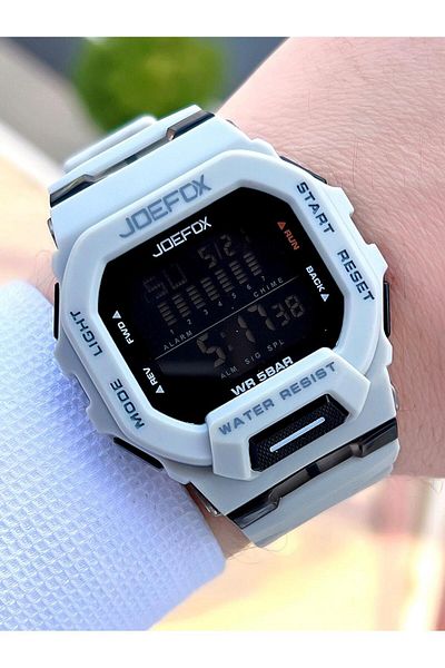 Joefox Black/Grey Sports Wristwatch - 5 Atm Water Resistant J-gs11