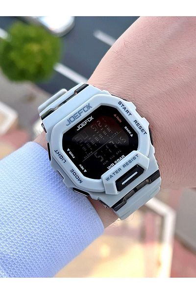 Joefox Black/Grey Sports Wristwatch - 5 Atm Water Resistant J-gs11
