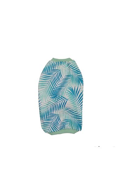 atelyu Cat Dog Clothes Leaf Pattern Summer T-shirt