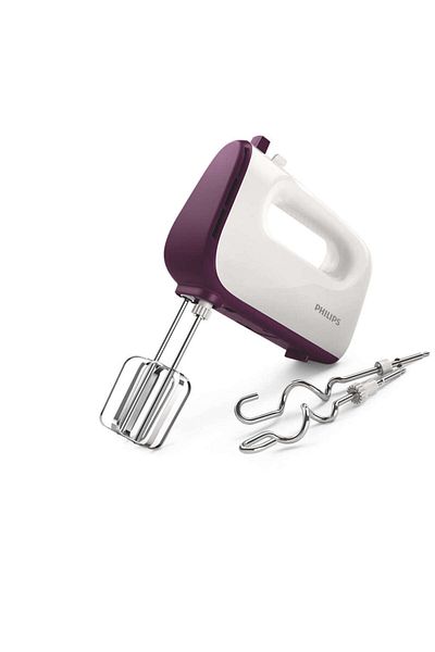 Philips Daily Hand Mixer HR3740/11: 400W, 5 speeds and turbo, 2 years Warranty