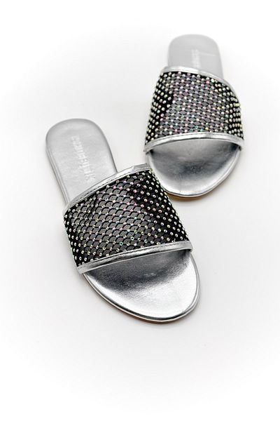 Shoebutik Papuci de damă Silver Stone Vesto