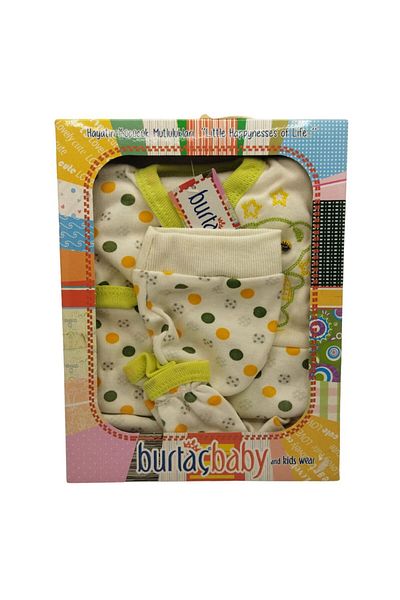 Burtaç Baby Newborn 4-Piece Bodysuit Set