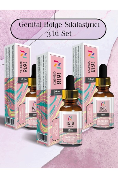 1618 Kozmetik 3'lü SET Genital Bölge Sıkılaştırıcı Serum