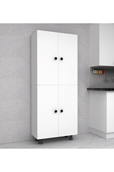 HOME GALLERY Beyaz 6 Bölmeli Çok Amaçlı Dolap 60 Cm