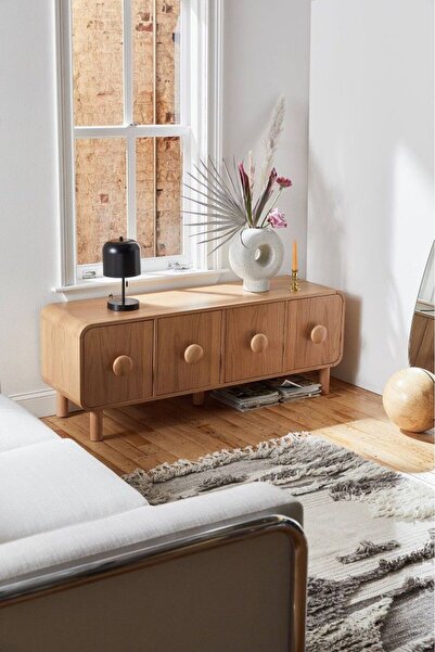 MoldHome Ahşap meşe boeng tv ünitesi