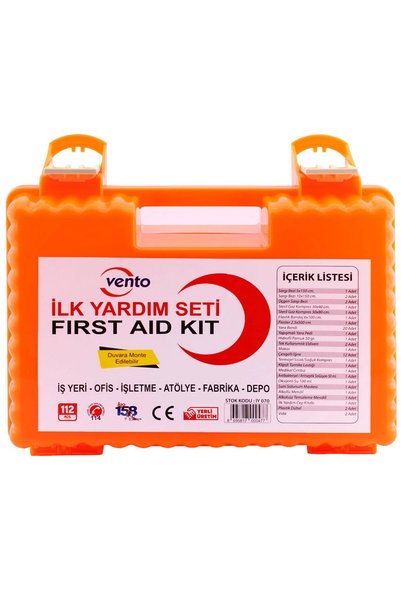 VENTO Turuncu Çantalı İş Yeri Tipi İlk Yardım Seti