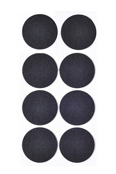 Kitchen Design Lab Siyah 8 Adet 5,5 Cm Yuvarlak Yapışkanlı Sandalye, Masa, Ko...