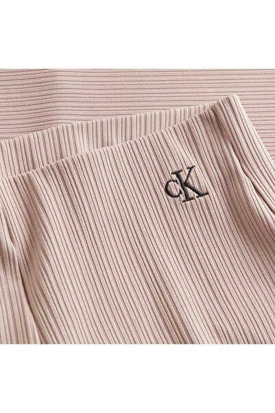 Calvin Klein SHINY RIB WIDE LEG PANTS