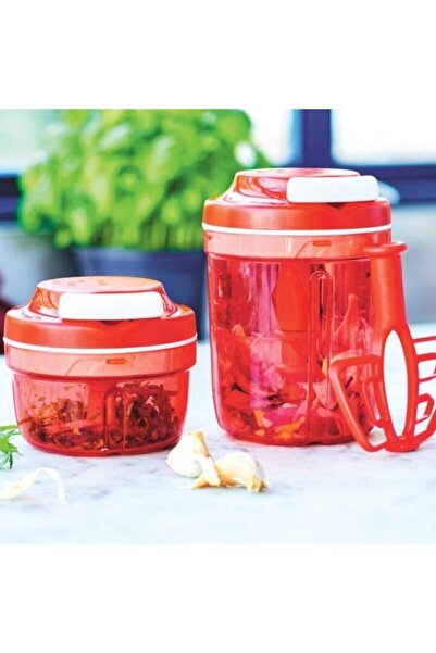 Tupperware سوبر شيف 1 و سوبر شيف 2 - مفرمة عملية روندو - أحمر