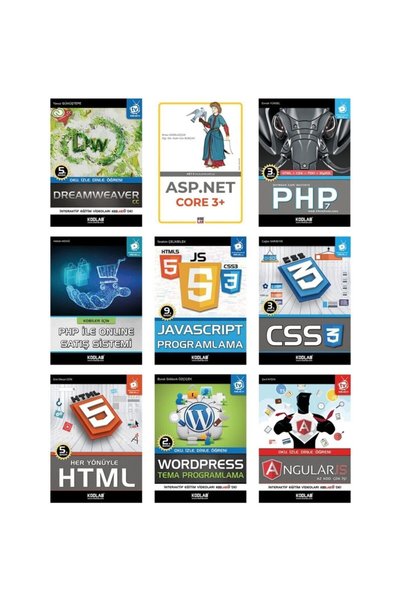 Kodlab Yayın Dağıtım Web Tasarım Seti 2-8 Kitap Takım