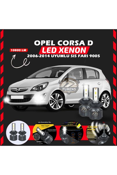 SHOOPLAA Opel Corsa D 2006-2014 Sis Farı Uyumlu Şimşek Etkili Led Xenon Premi...