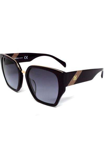 Ferfarini Güneş Gözlüğü Siyah Gold Kaplama Metal Detaylı,Polarize Camlı ve Go...