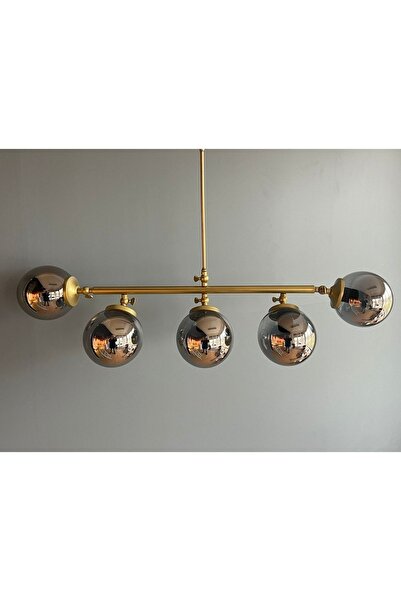 TREND 5camlı Ayarlanabilir Kollu Maşalı Modern Avize