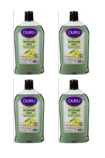 Duru 1500 ml x 4 Pieces Natural Classic Olive Oil Extract Liquid Soap