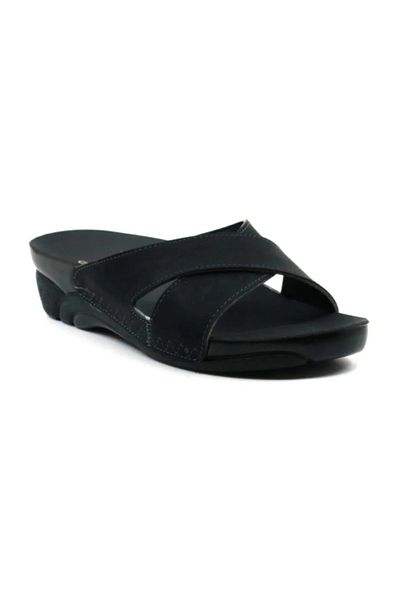 Ceyo Venice-9 Anatomical Women's Daily Slippers Black