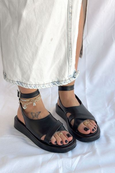 Shoebutik Black Sonia Women's Sandals