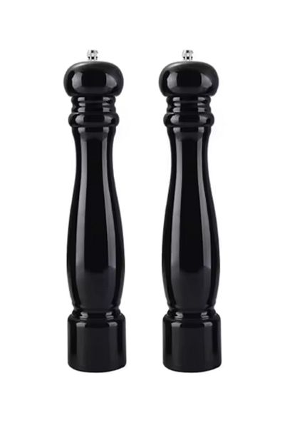 Kitchen Design Lab Black Manual Salt Shaker - 26 Cm Black Pepper Mill, 2 Pieces