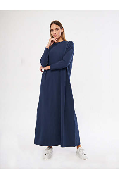 Fezzal Φόρεμα μονόχρωμο και λεπτό χτενισμένο βαμβακερό