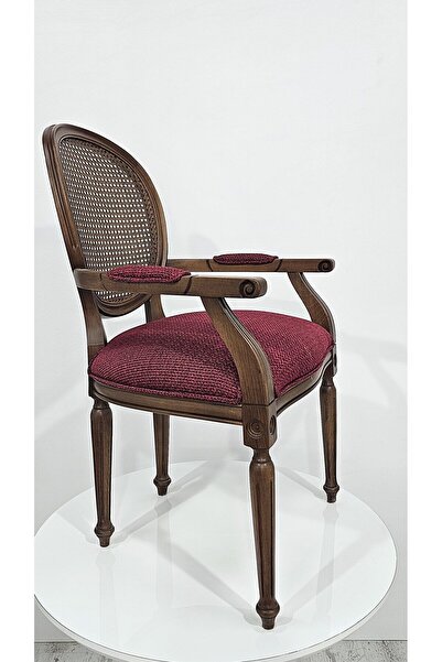 HASAĞAÇ Diola %100 Gürgen Oymalı Asil Klasik Madalyon Sandalye