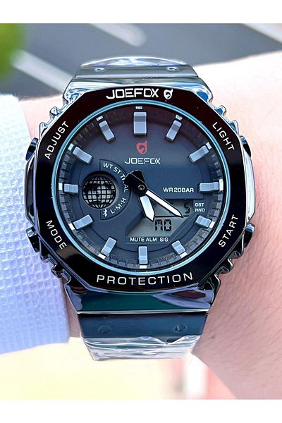 Joefox Black Sports Wristwatch - 5 Atm Water Resistant J-gs28