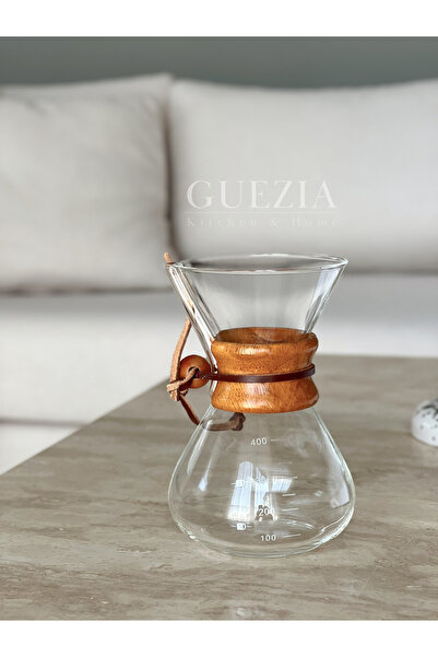 GUEZIA Chemex | Filtre Kahve Demleme Karafı | 400 ml