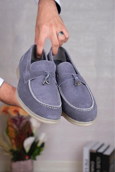 Fiyonk Ayakkabı BMW Loafer - Suede Genuine Leather, Genuine Leather Inside and Outside