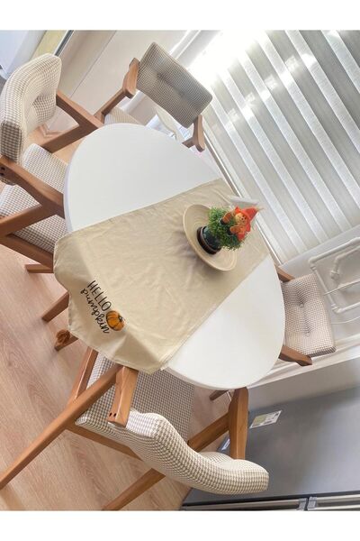 HASAĞAÇ Modern Ahşap Ayak Lake Masa