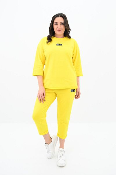 Koza Butik Дамски спортен костюм за големи размери - Детайл на етикета 8100-24