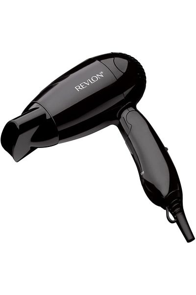 Revlon Travel foldable Hair Dryer compact, 1200W, Hanging ring, removeable end cap - RVDR5305