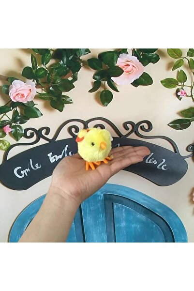 Shem Kurmalı Zıp Zıp Zıplayan Yürüyen Tüylü Civciv Oyuncak (TEK ADET FİYATIDIR)