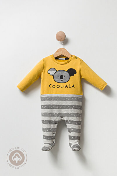 Cassiope Cool-Ala Baby Boy Jumpsuit - Comfort and Elegance Newborn with Ribbed Booties