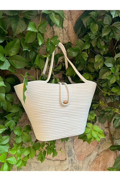 Kaliçe Home Τσάντα παραλίας Straw Jute - Διακοσμητικό Στολίδι, Αξεσουάρ, Τσάντα