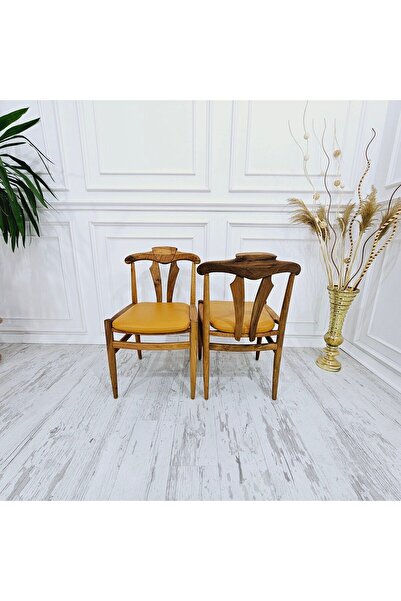 HASAĞAÇ Frenk %100 Ceviz Ağacı Tarzınızı Konuşturacak Modern Sandalye