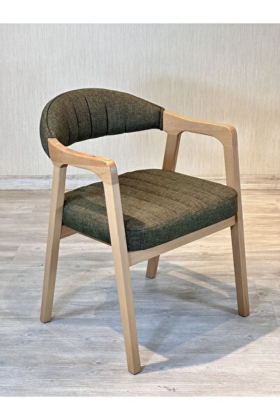 HASAĞAÇ Melo Kollu Yeşil Döşemeli Sandalye