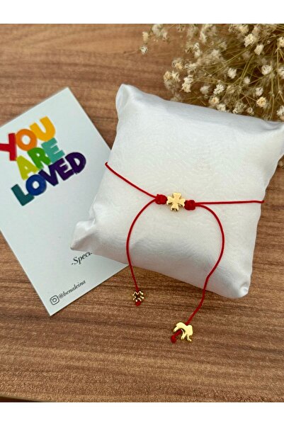 Ben Aleina Yonca Fil Bereket ve Şans Halhalı 4 Yapraklı Yonca Halhal & Bileklik