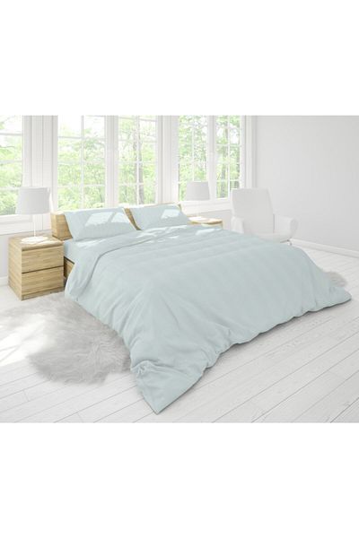 EVYA Σετ Παπλωματοθήκη Μονό - Mint Hotel Series Luxury Satin Elastic 90x190cm