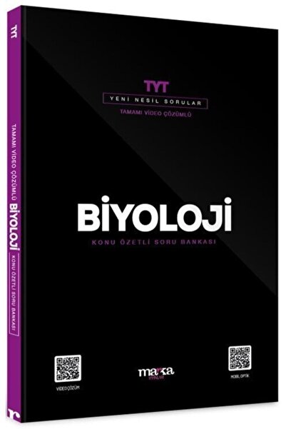 Marka Yayınları Tyt Biyoloji Konu Özetli Yeni Nesil Soru Bankası Tamamı Video Çözümlü