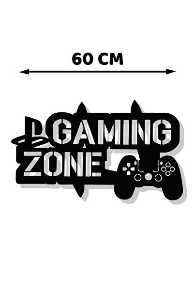 Aoz atölye Oyuncu Gaming Siyah Ahşap Tablo Mdf Lazer Kesim 3mm Duvar Dekorasy...