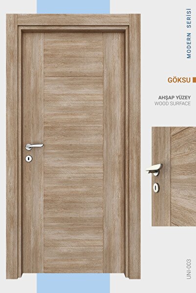 ALO KAPI MELAMİN MODERN GÖKSU ODA KAPISI, 76/204/18-27 CM