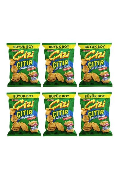 Ülker 80 g Scratch Cheese and Onion Snack - X 6 Pieces
