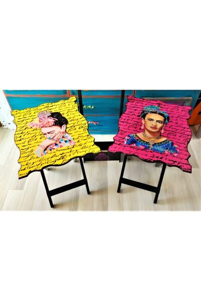 Ayshe Home Ahşap Ikili Zigon Sehpa