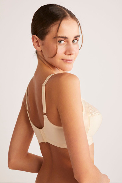 Kom Large Size Barbara Wire Free - Special Cut and Cupless Gathering Bra