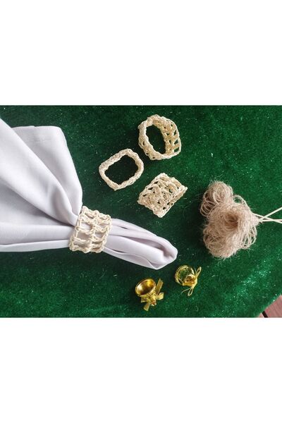 Nympha Σετ 6 τεμαχίων Χάρτινη θήκη για χαρτοπετσέτες, δαχτυλίδια για χαρτοπετ...