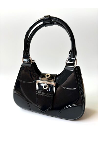 İrem Üçer Kadın Siyah Silver Toka Detaylı Çanta