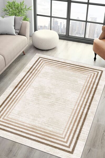 VİVİCAHOME Modern Dijital Baskı Dört Mevsim Yıkanabilir Kaymaz Taban Salon Ha...