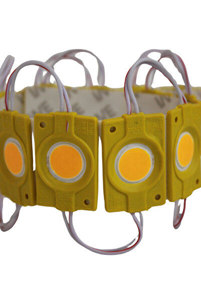 Hazar Led 12 Volt 2.4 Watt Tekli Su Geçirmez Modül Led Sarı (AMBER) (10 ADET)