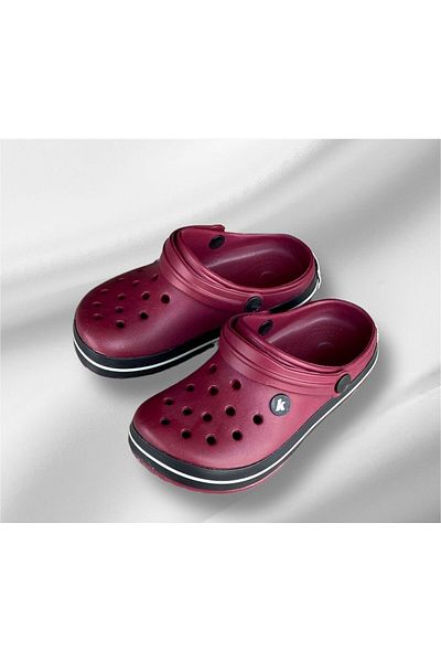 İpek Burgundy Lightweight Eva Sole Fashion Children's Sandals