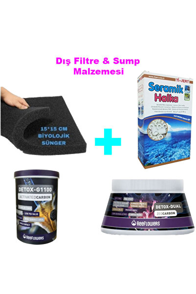 Genel Markalar Sump Ve Dış Filtre İçin Malzeme Bakım Seti, Seramik,Aktif Karb...