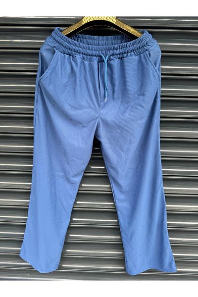 oneoff Corded Indigo Slimfit Ottoman - Oversize Bottom Picama