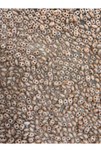 Gönülden Tasarım 5 mm 25 gr Mărgele de scris cu două orificii - culoare pudra